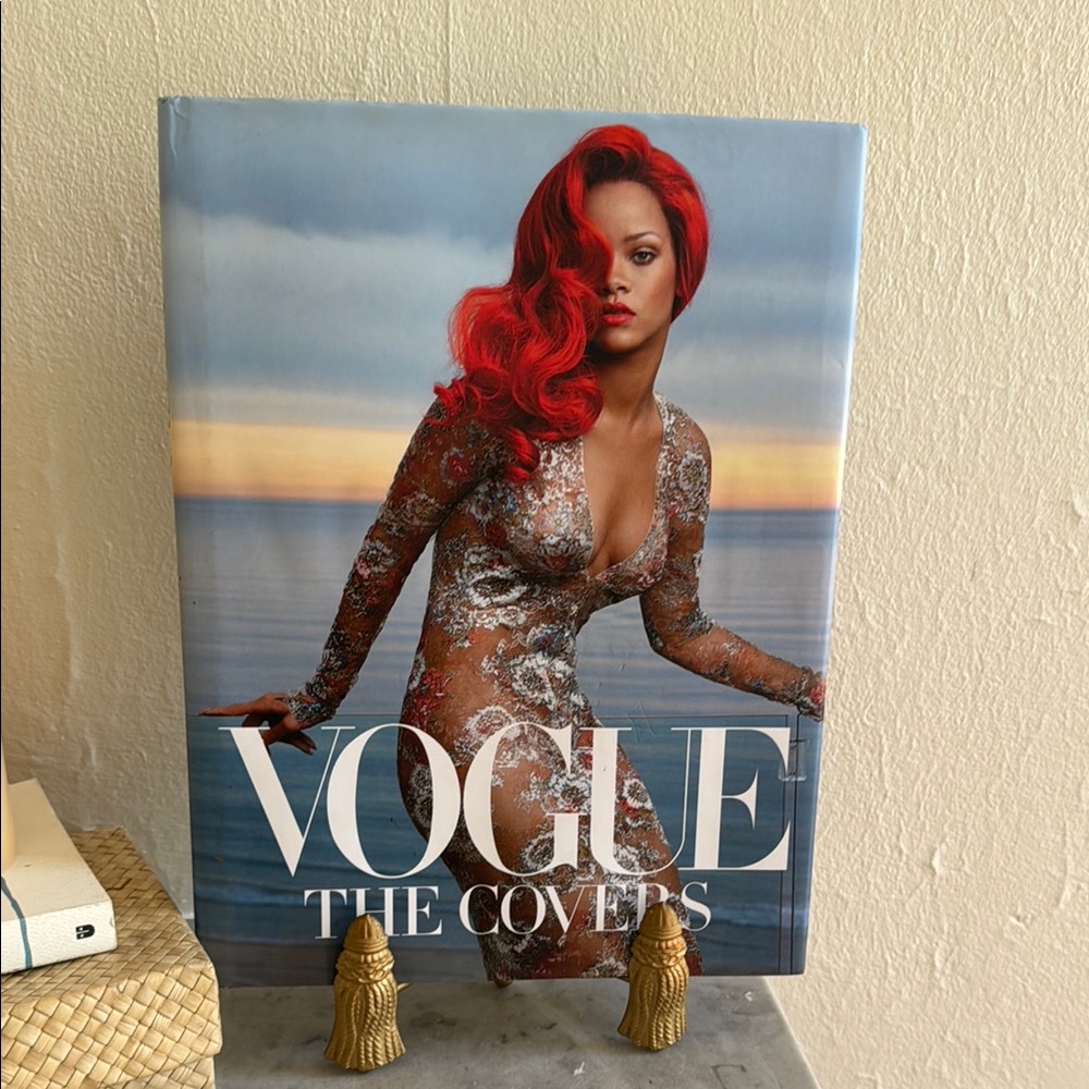 Vogue The Covers Book with Red and Silver Accents